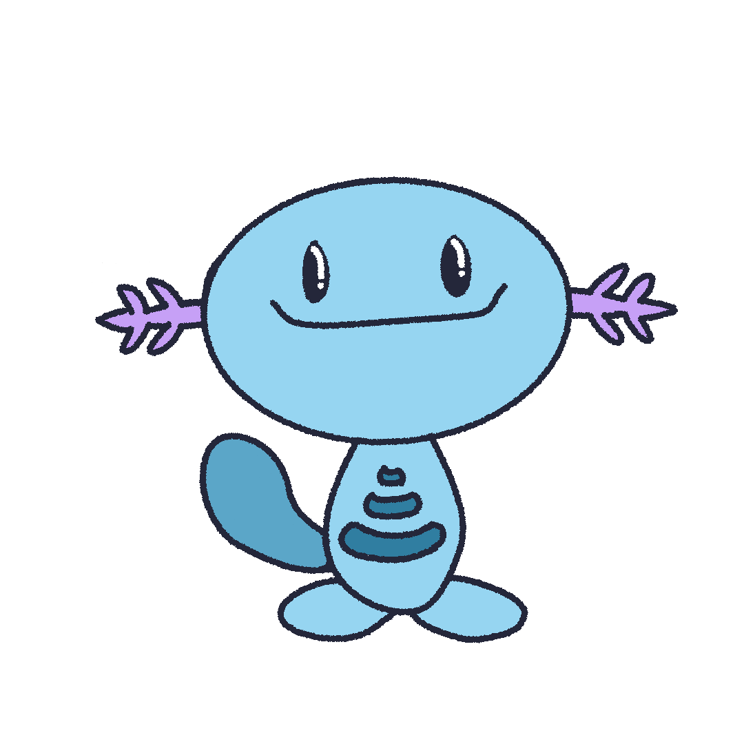 a drawing of the pokemon wooper